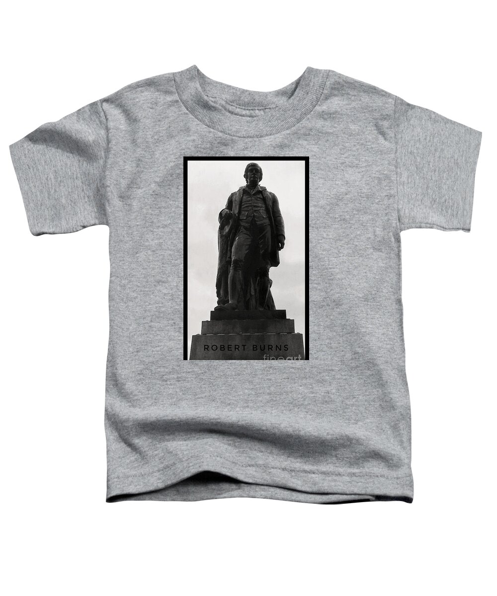 Robert Burns Toddler T-Shirt featuring the photograph Robert Burns at George Square 2 by Joan-Violet Stretch