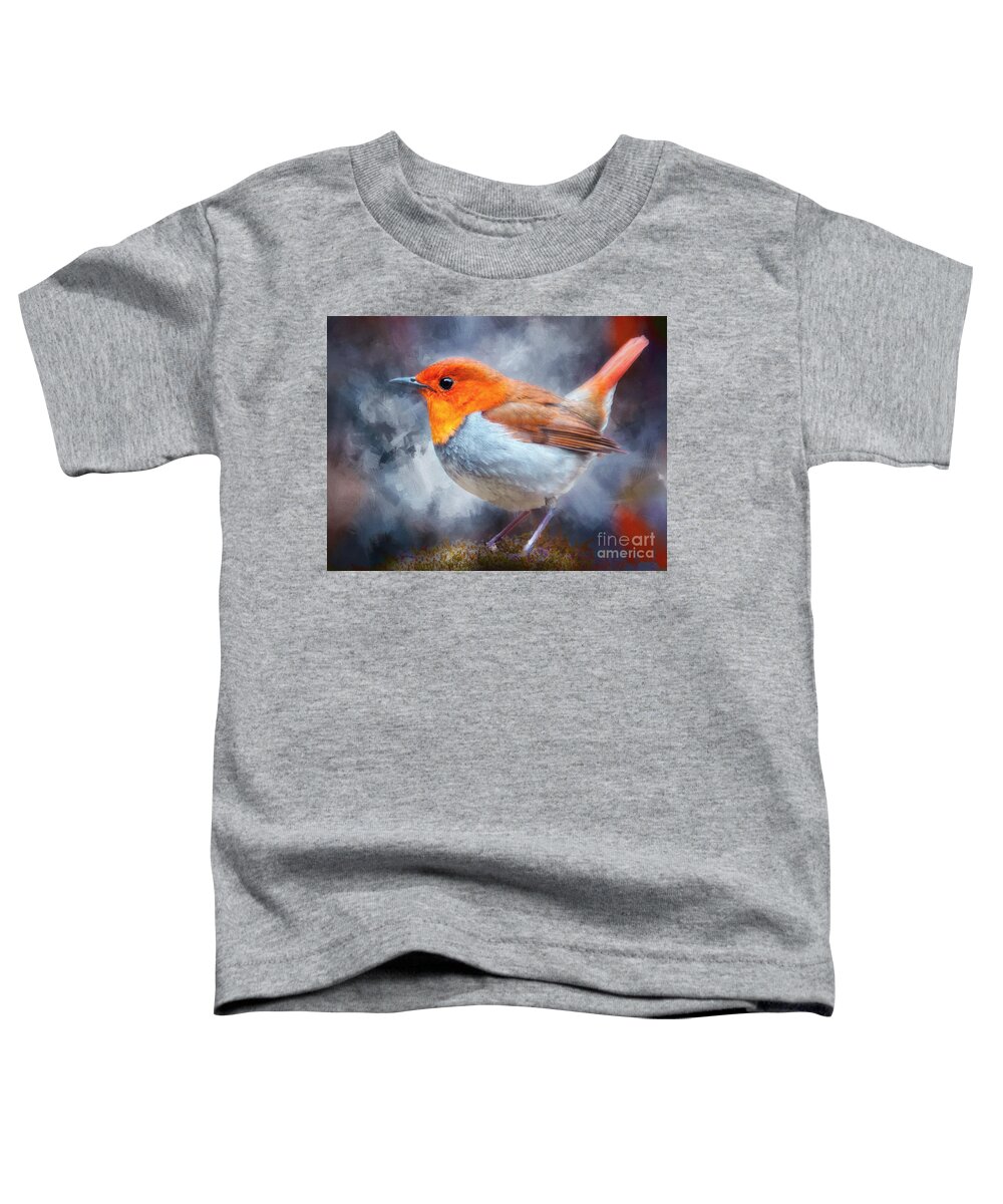 Bird Toddler T-Shirt featuring the photograph Robin I by Jack Torcello