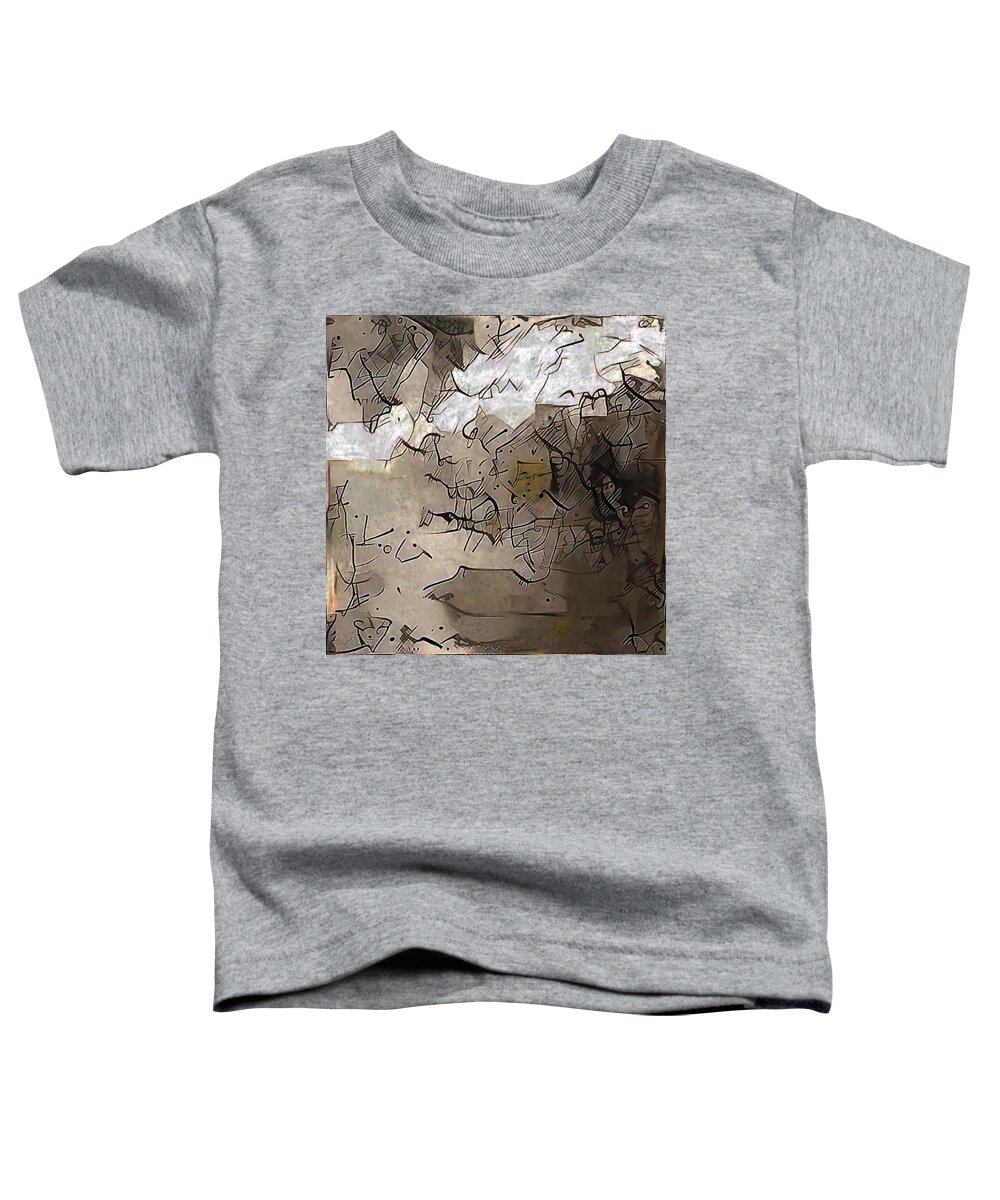 Art Toddler T-Shirt featuring the digital art Rock Bottom by Jeff Iverson