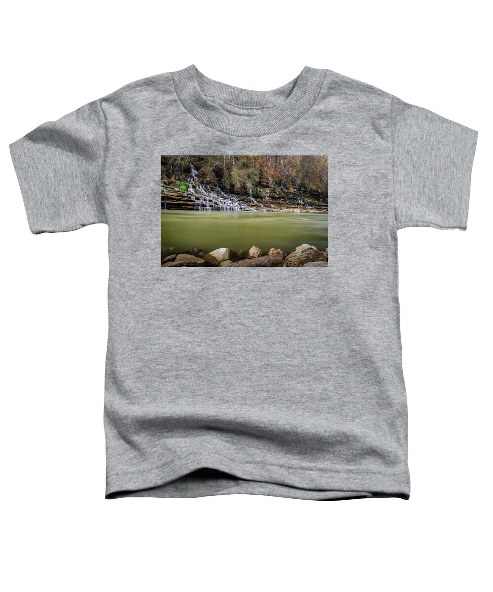 Tranquillity Toddler T-Shirt featuring the photograph Rock island state park Waterfalls - 4 by Mati Krimerman