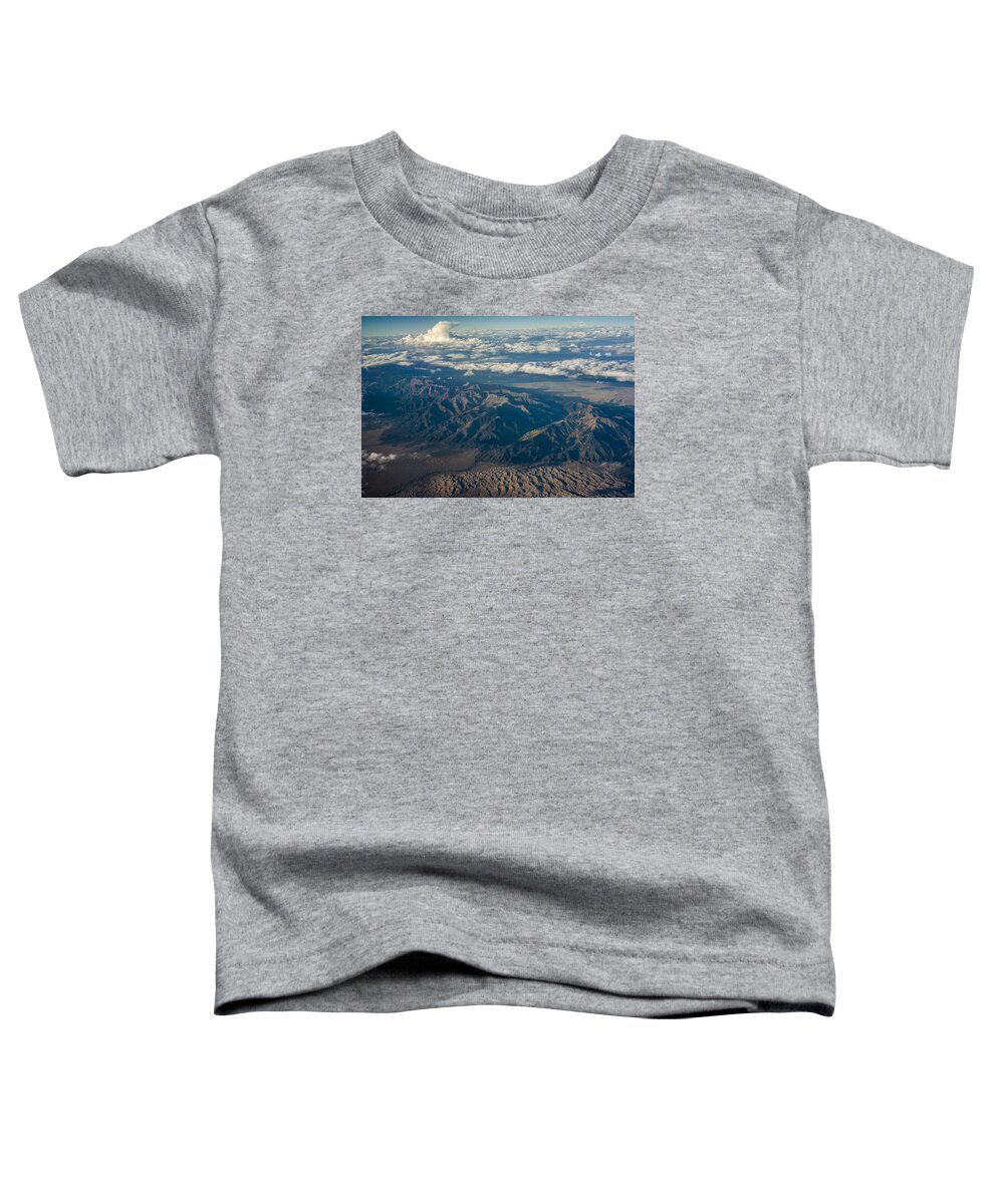 Air Travel Toddler T-Shirt featuring the photograph Rocky Mountains by Robert Potts