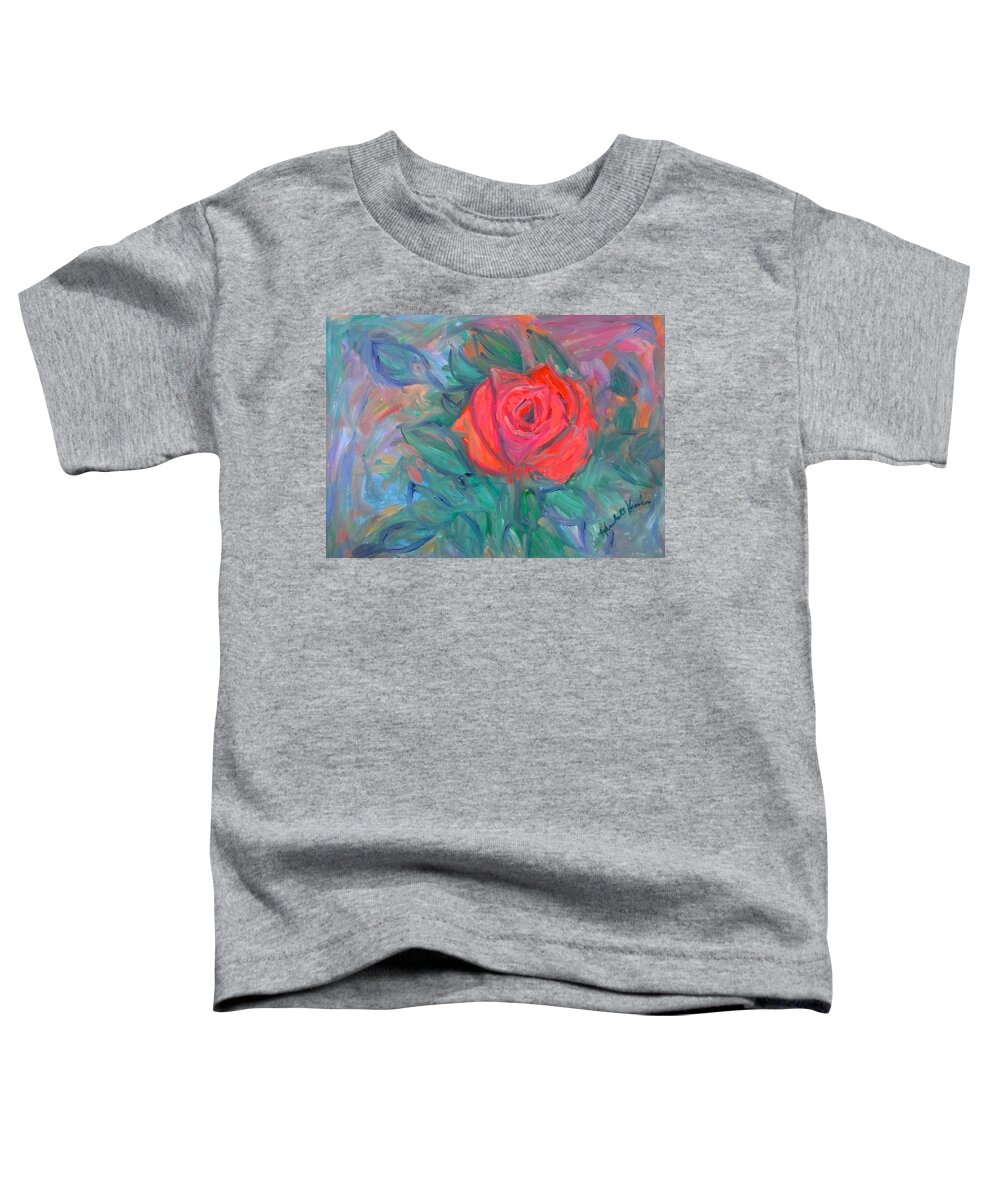 Rose Toddler T-Shirt featuring the painting Rose Hope Stage One by Kendall Kessler