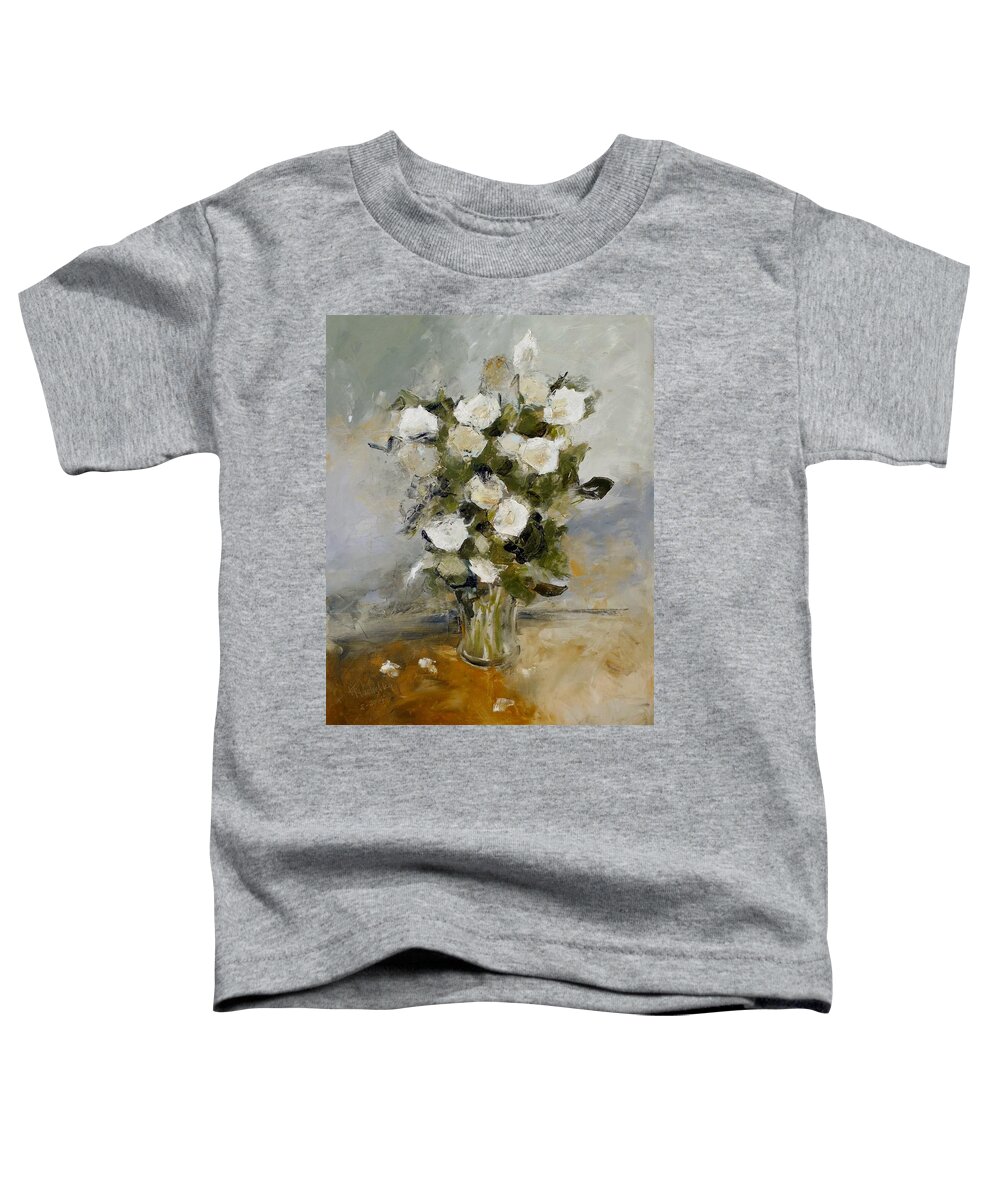 Roses Toddler T-Shirt featuring the painting Rosen by Karina Plachetka