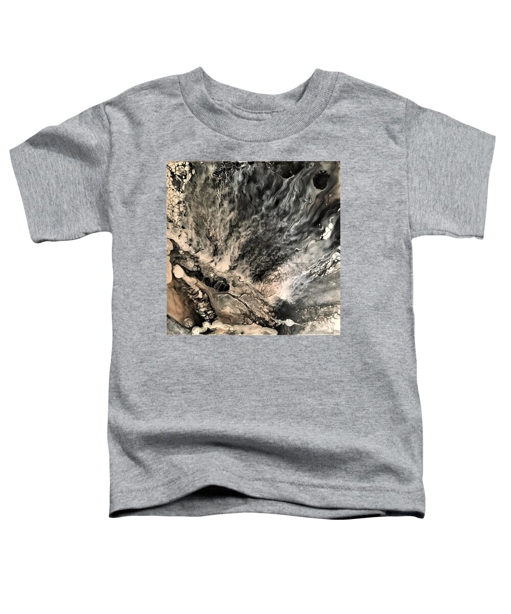 Deep Toddler T-Shirt featuring the painting Rush by Soraya Silvestri