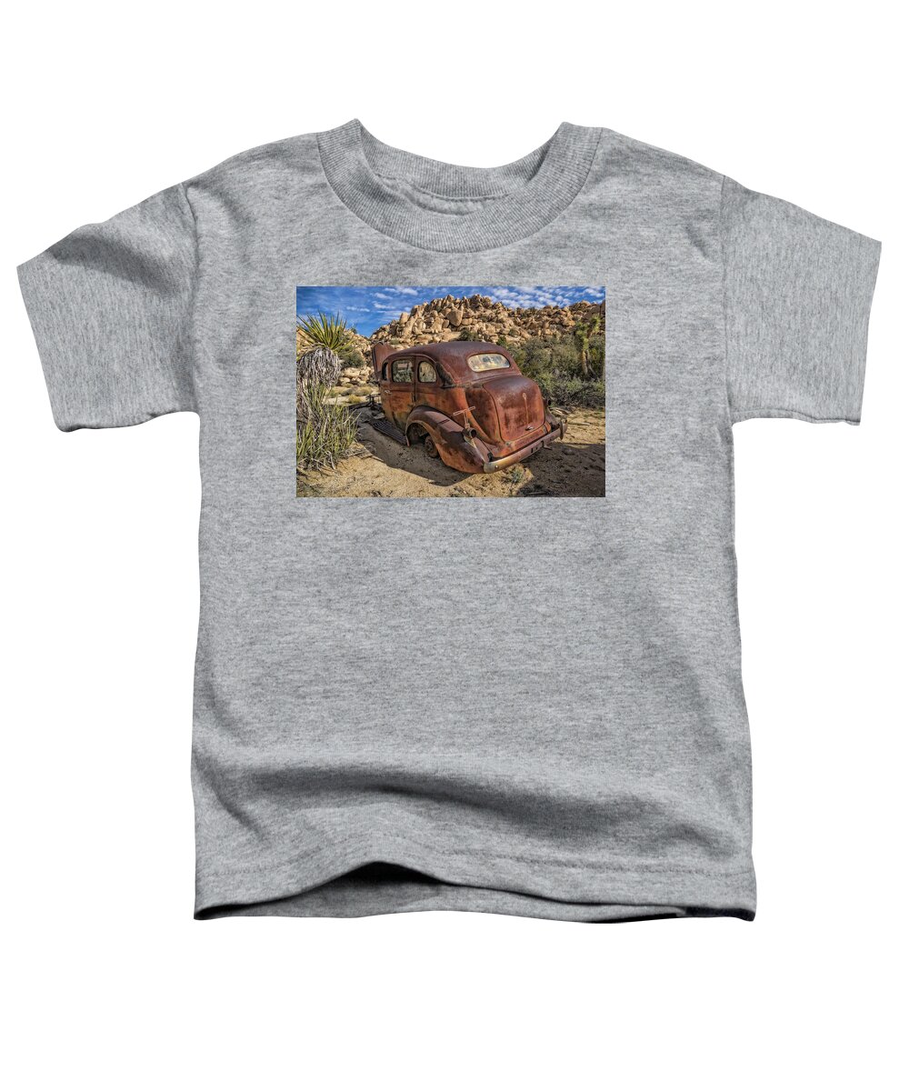 Barker Dam Toddler T-Shirt featuring the digital art Rust Bucket by Sandra Selle Rodriguez