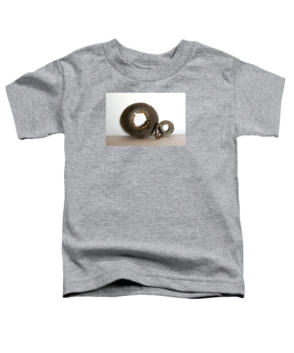 Sandra Church Toddler T-Shirt featuring the photograph Rusty things I Found by Sandra Church