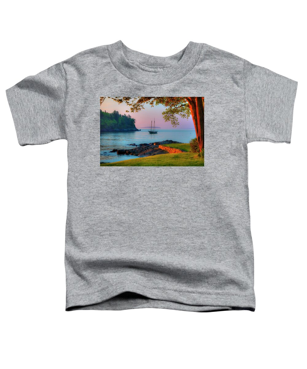 Sailboat Toddler T-Shirt featuring the photograph Safe Mooring by Jeff Cooper