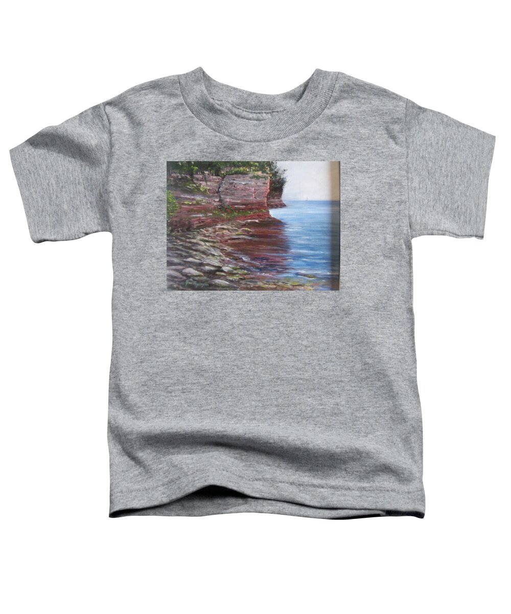 Whele State Park Toddler T-Shirt featuring the painting Sail into the Light by Jan Byington
