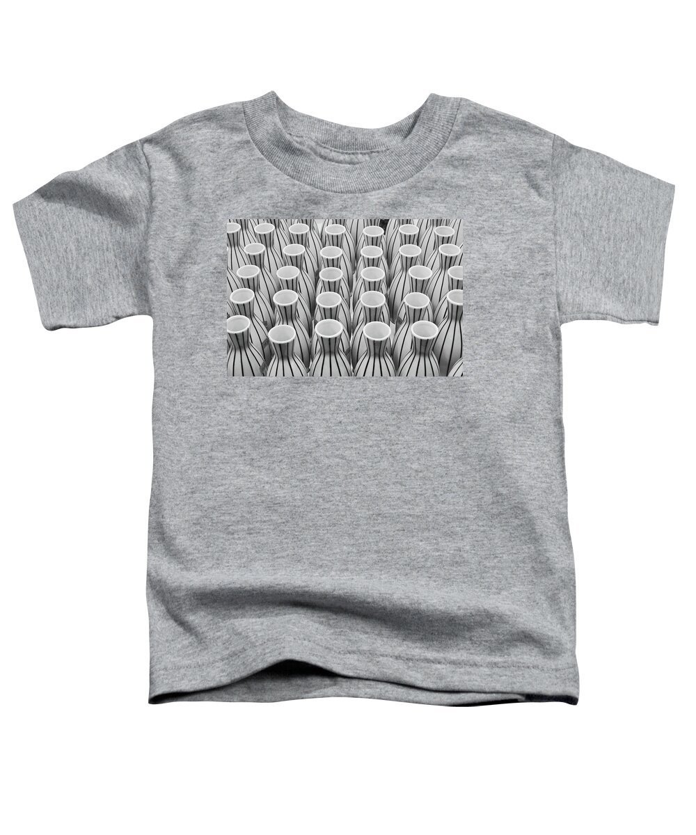 Stripes Toddler T-Shirt featuring the photograph Sake Bottles by Jerry Griffin