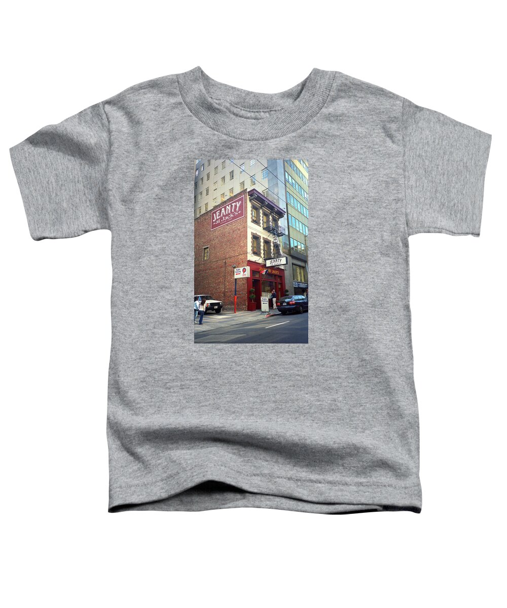 Architecture Toddler T-Shirt featuring the photograph San Francisco Bar 2007 by Frank Romeo