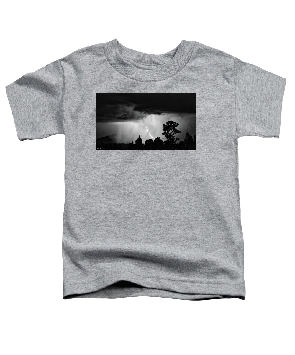 Lightning Toddler T-Shirt featuring the photograph San Juan Strike by Kevin Munro