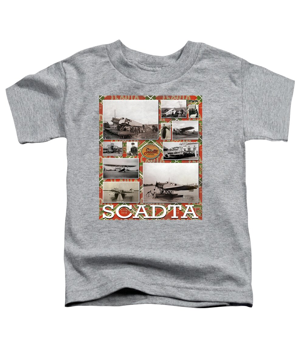 Scadta Toddler T-Shirt featuring the photograph SCADTA Airline Poster by Jeff Phillippi
