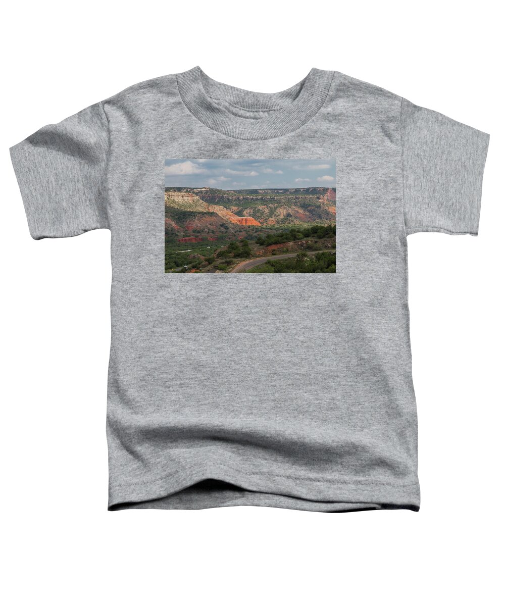 Nature Toddler T-Shirt featuring the photograph Scenic View of Palo Duro Canyons by Judy Wright Lott