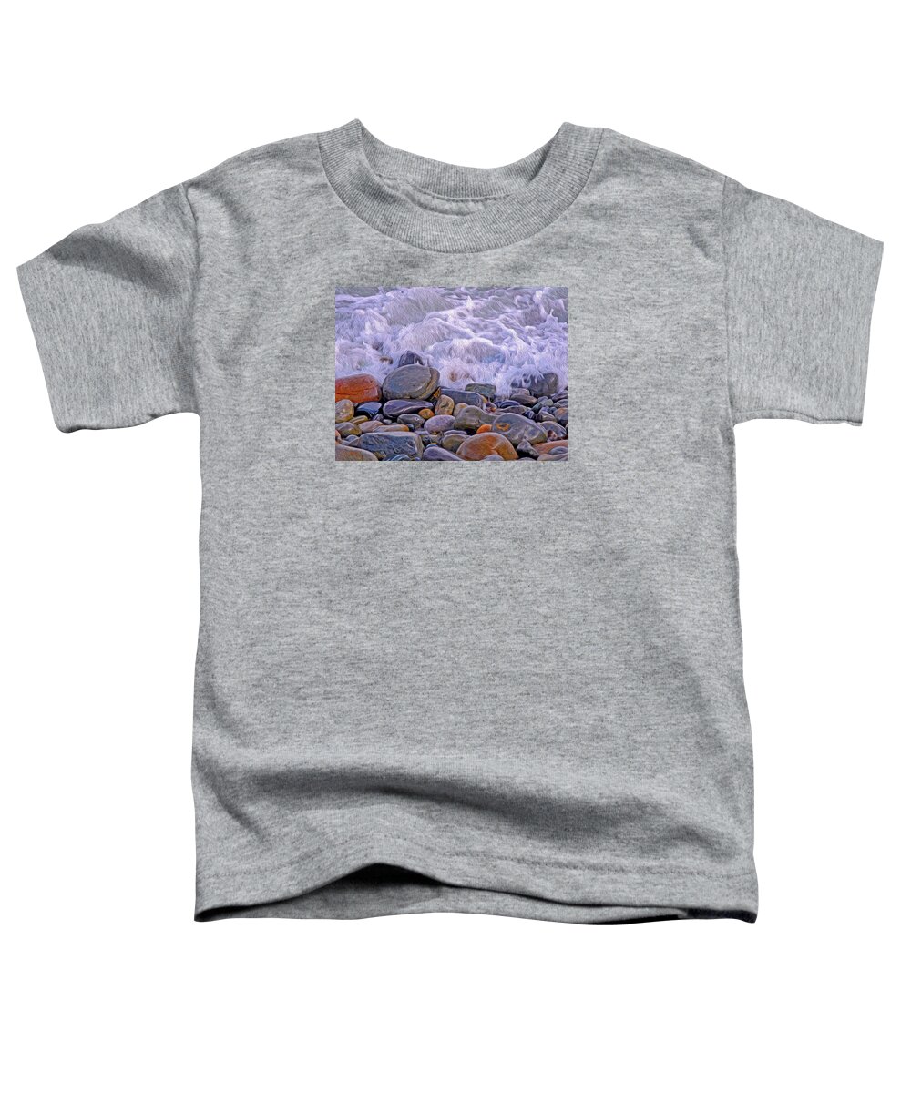 Tide Toddler T-Shirt featuring the photograph Sea Covers All by Lynda Lehmann