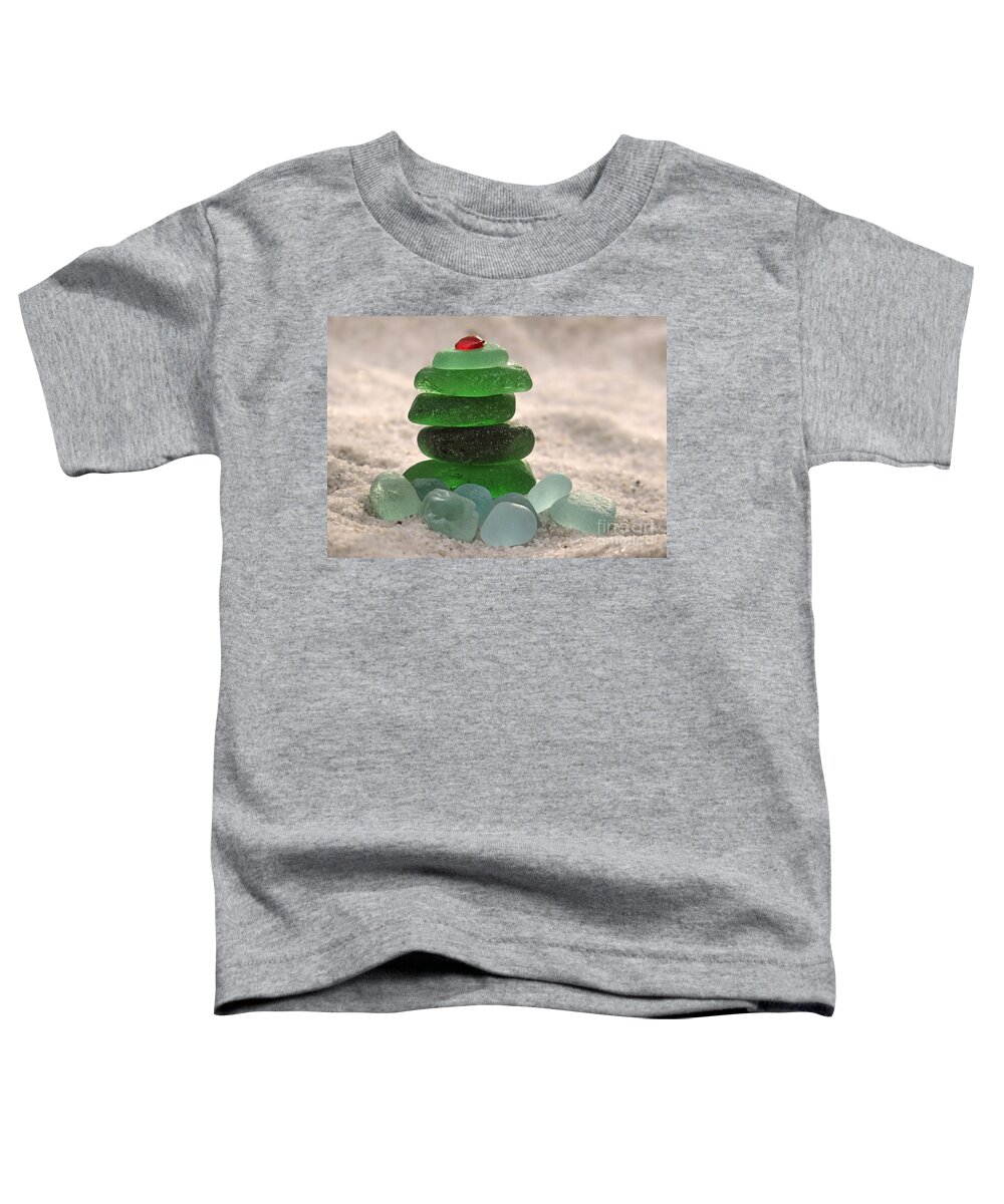 Janice Drew Toddler T-Shirt featuring the photograph Sea Glass Tree by Janice Drew