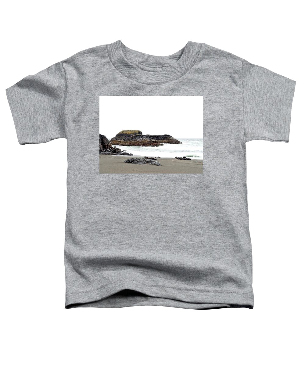 Landscape Toddler T-Shirt featuring the photograph Sea Sand and Rocks by Allan Van Gasbeck