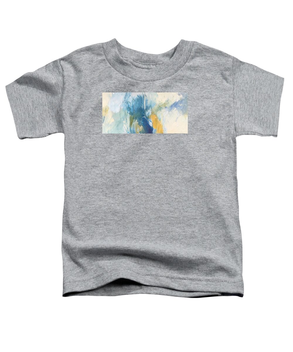 Expressionist Toddler T-Shirt featuring the painting Sea Sky Sun by Suzanne Giuriati Cerny