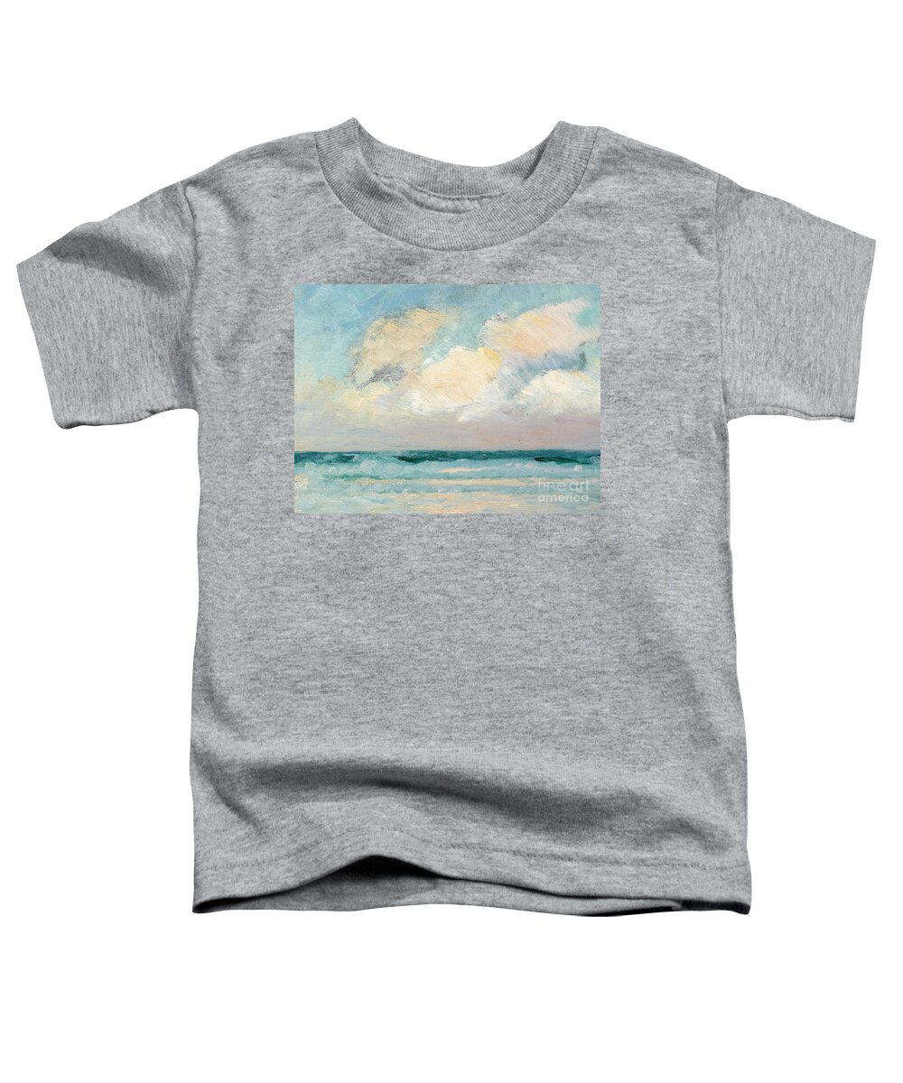 Seascape Toddler T-Shirt featuring the painting Sea Study, Morning by AS Stokes