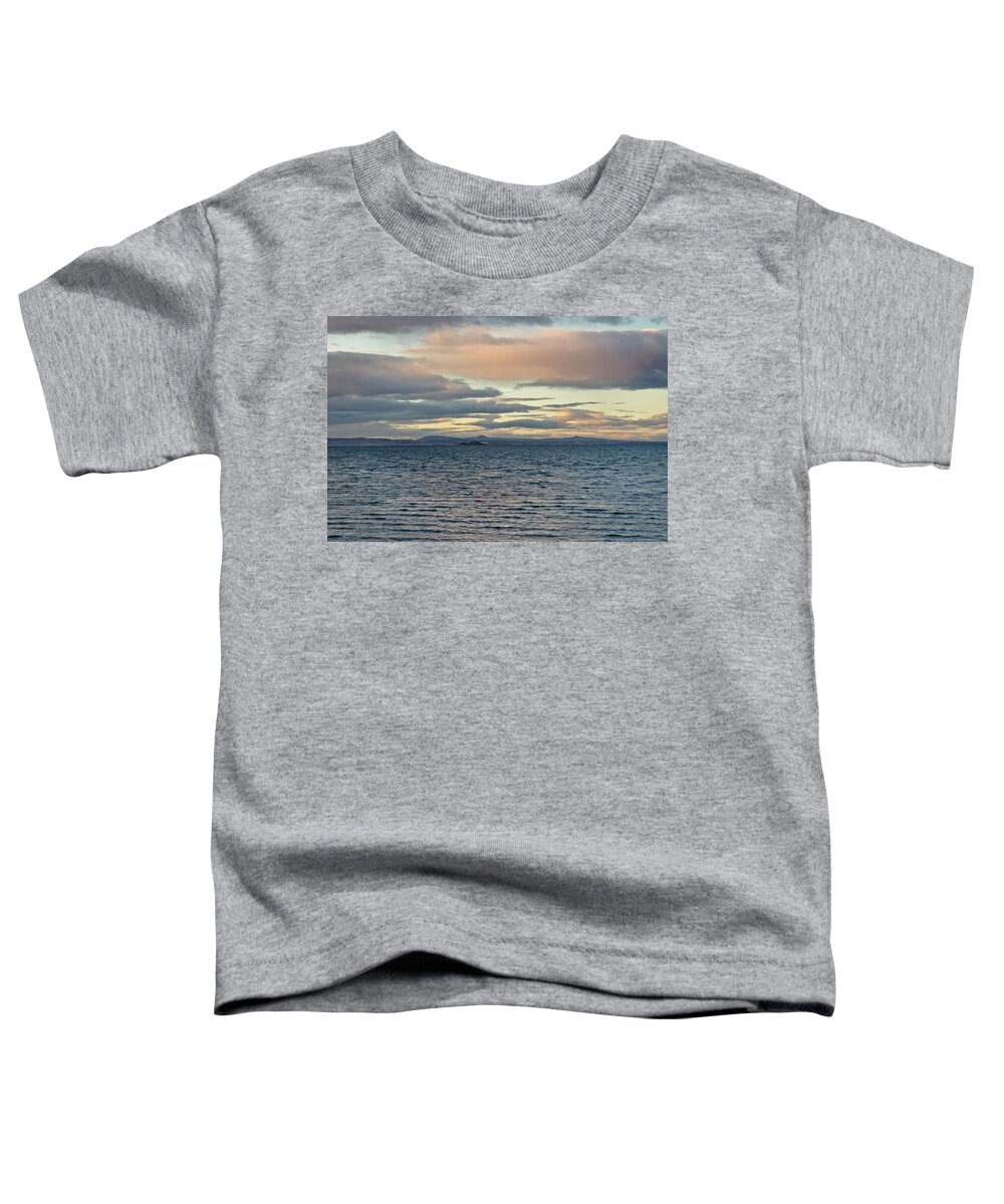 Seascape Toddler T-Shirt featuring the photograph Seascape in Payne's Gray. by Elena Perelman