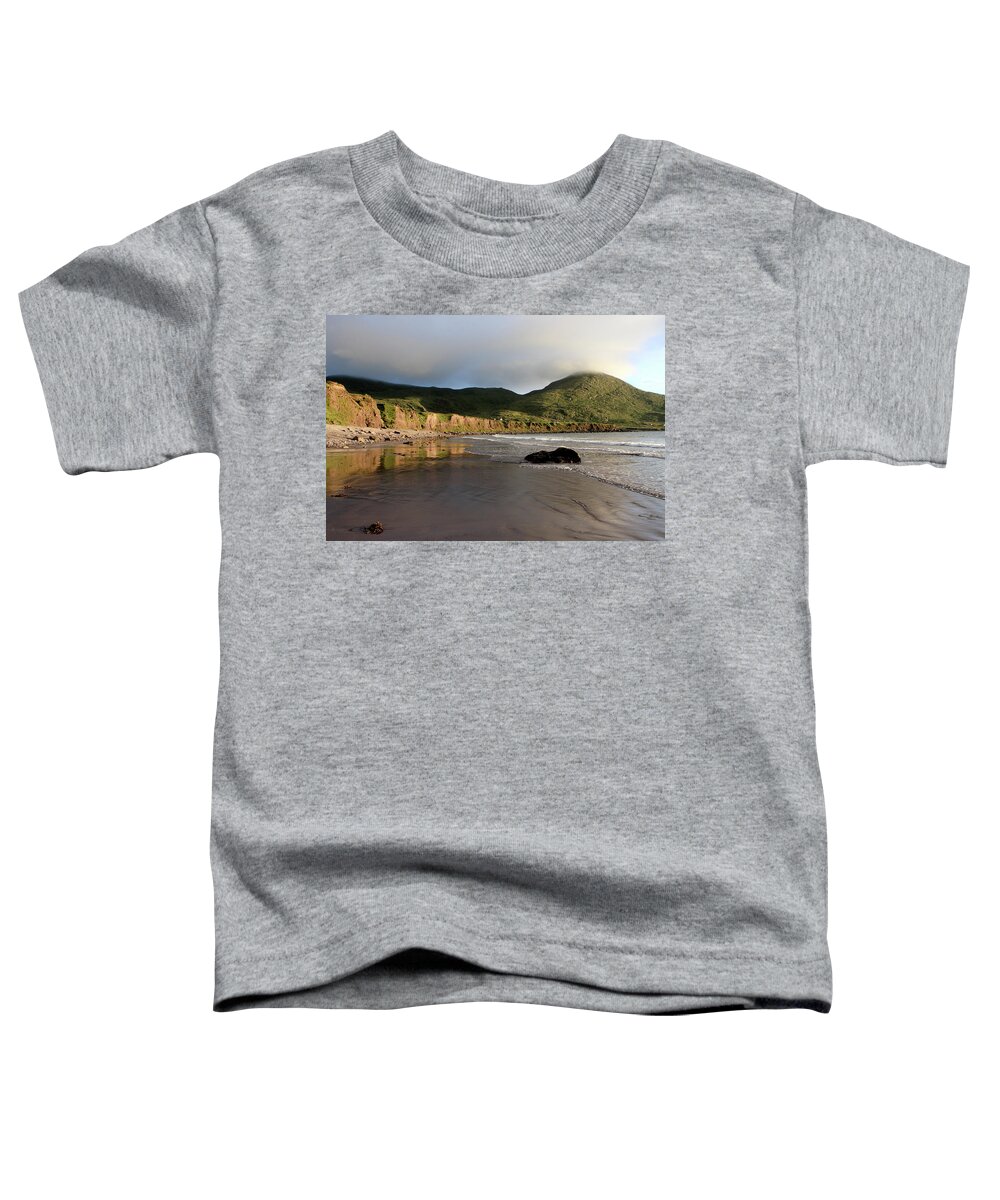 Beach Toddler T-Shirt featuring the photograph Seaside Reflections, County Kerry, Ireland by Aidan Moran