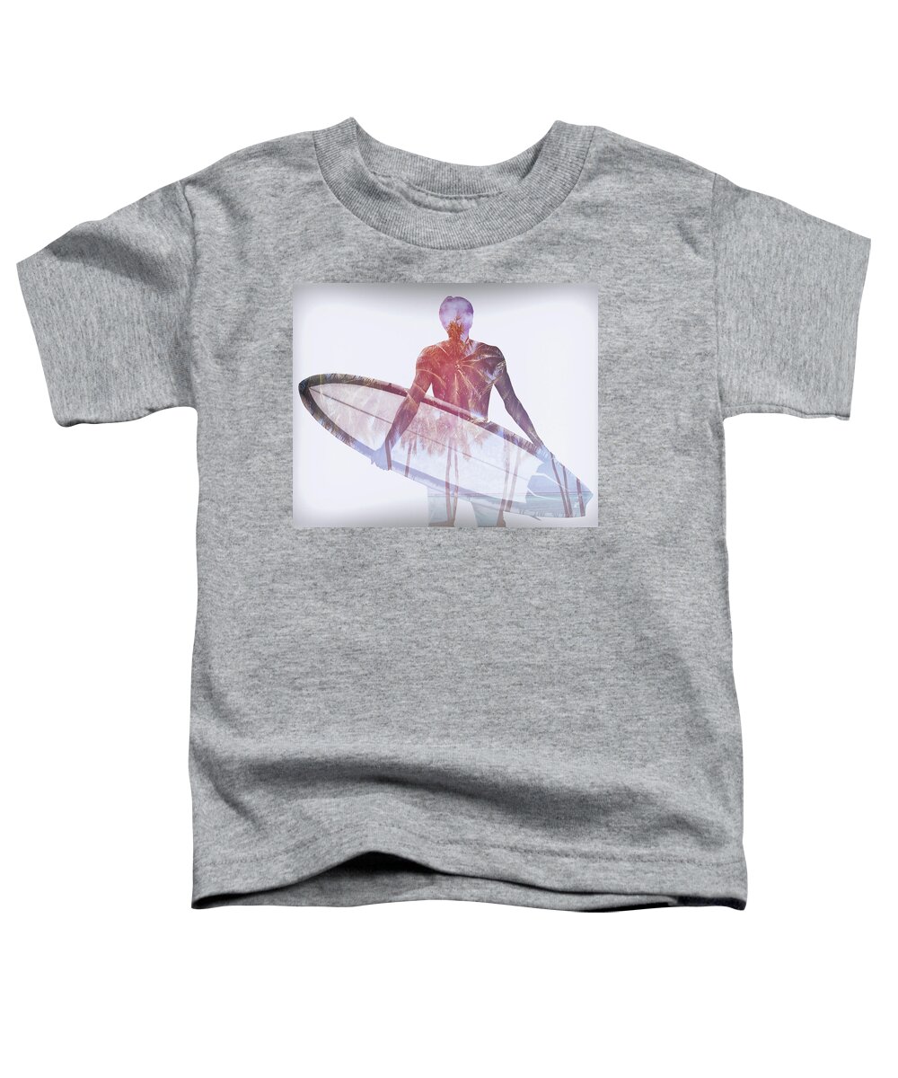 Surfing Toddler T-Shirt featuring the photograph Session Ready by Lawrence Knutsson
