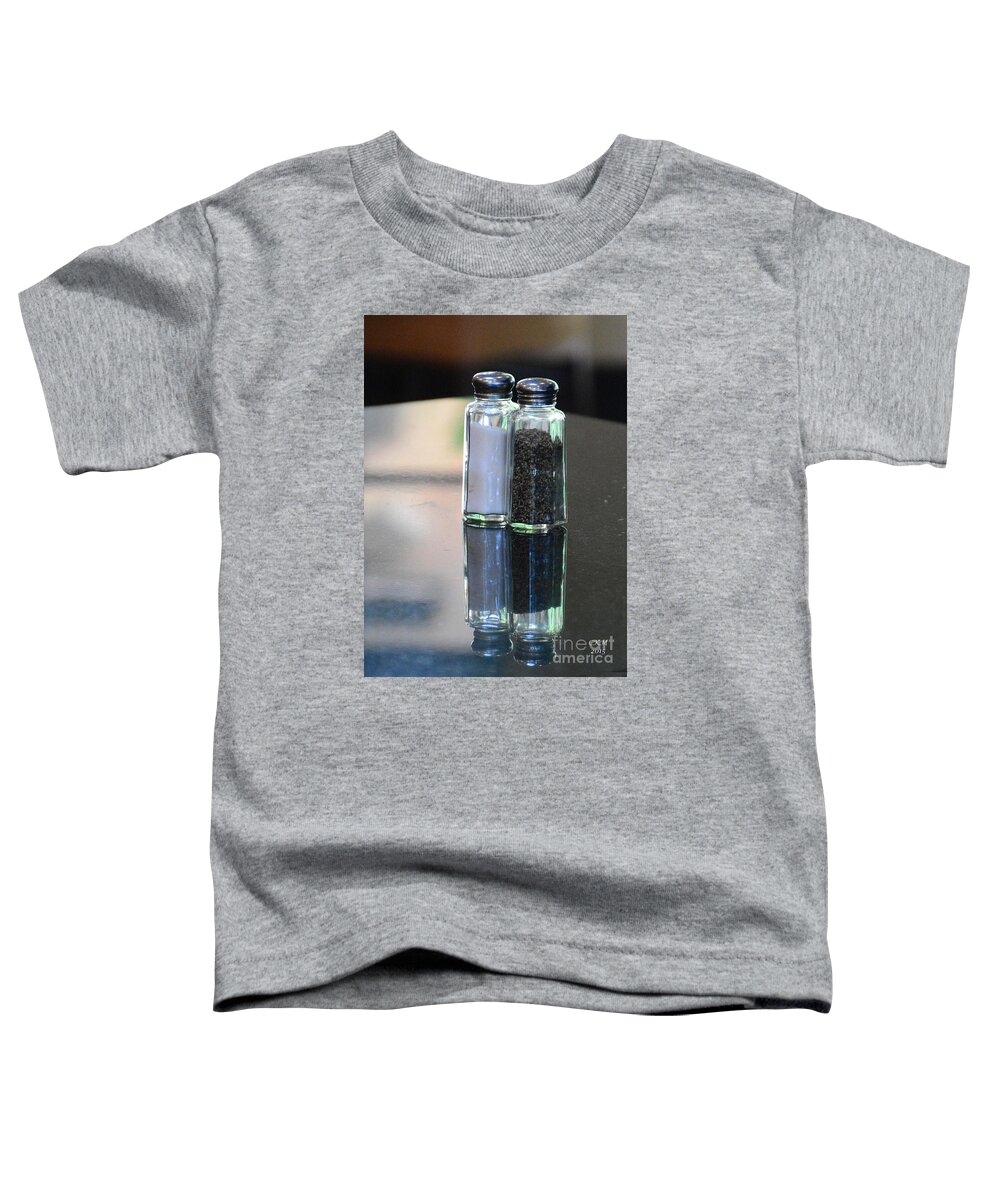 Salt Toddler T-Shirt featuring the photograph Shakers by Cindy Manero