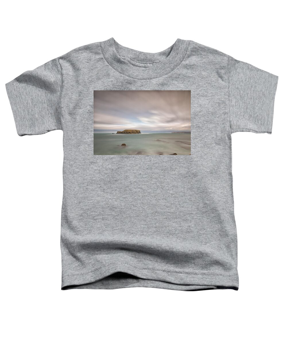 Sheep Island Toddler T-Shirt featuring the photograph Sheep Island - Larrybane by Nigel R Bell