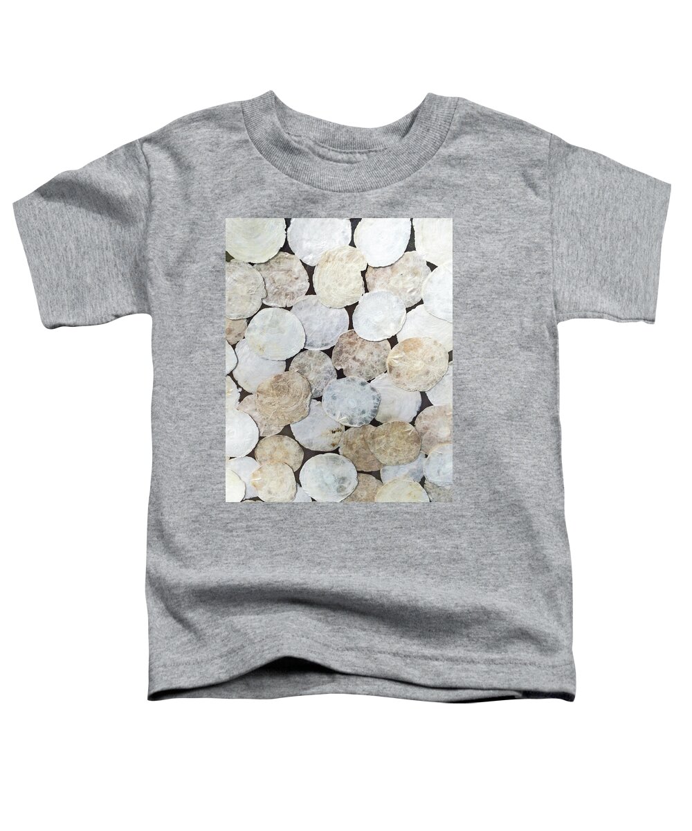 Shells Toddler T-Shirt featuring the photograph Shells by Sandy Taylor