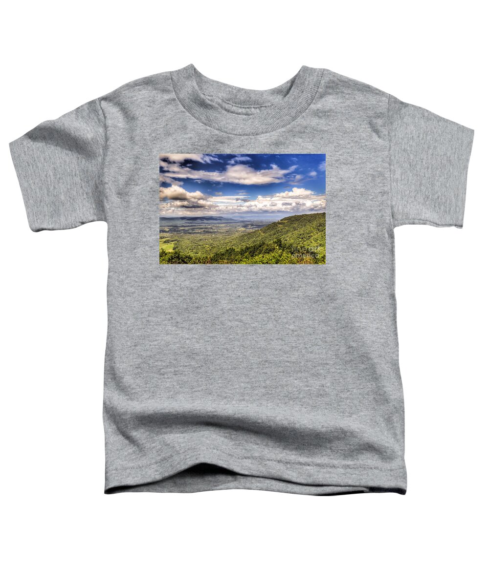 Shenandoah National Park Toddler T-Shirt featuring the photograph Shenandoah National Park - Sky and Clouds by Kerri Farley
