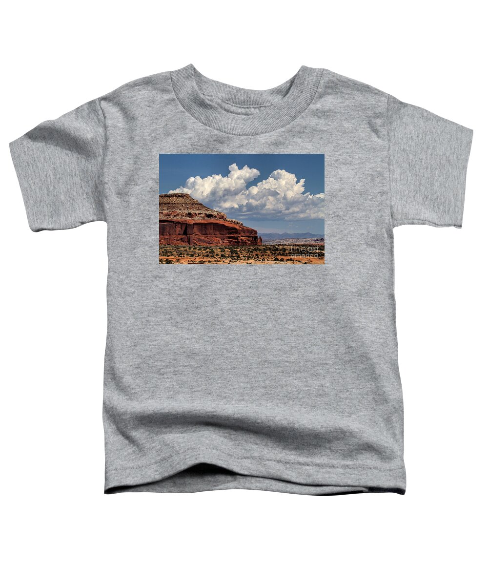 Red Stanchions Toddler T-Shirt featuring the photograph Ship's Prow by Jim Garrison