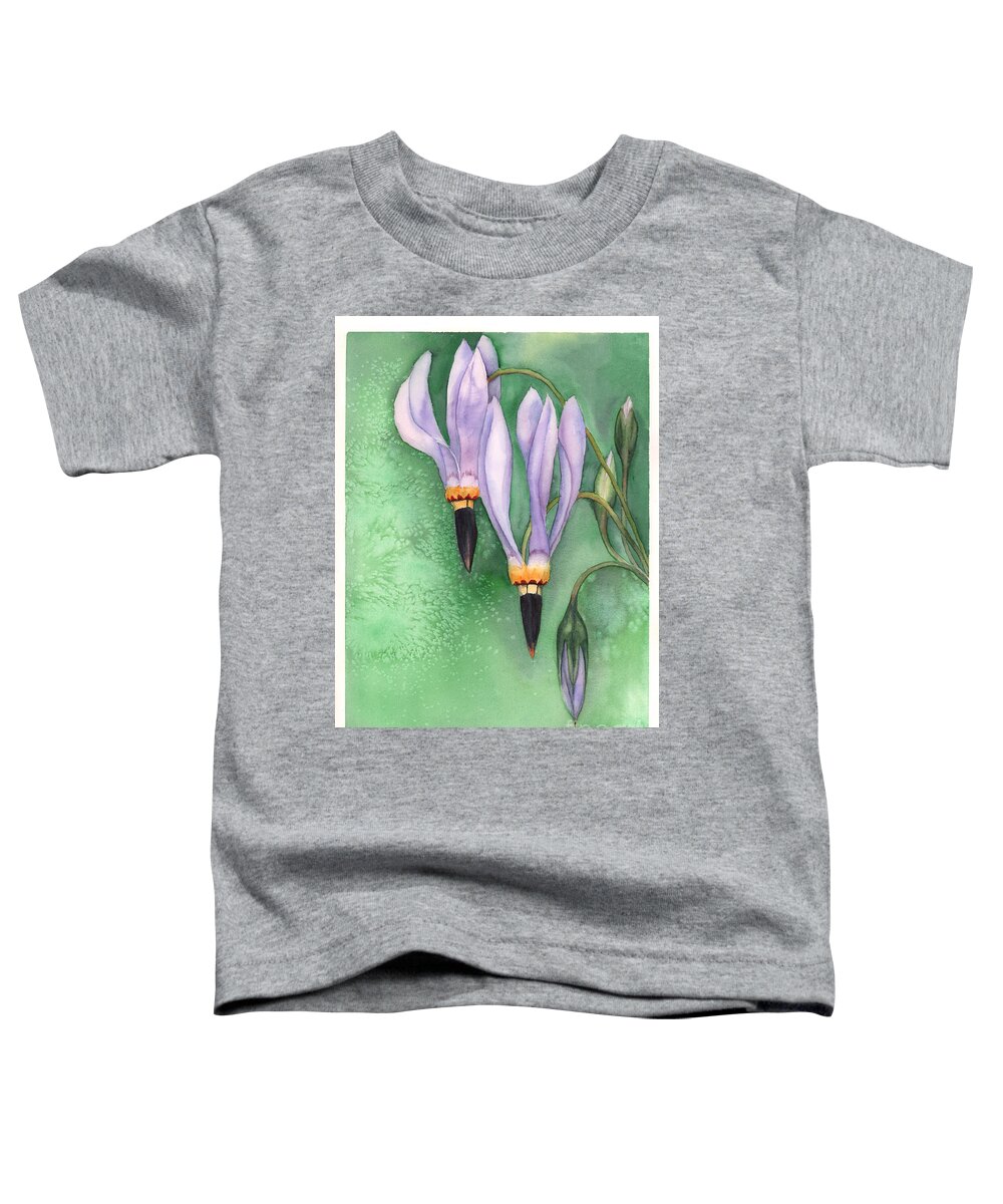 Shooting-star Toddler T-Shirt featuring the painting Shooting Star by Hilda Wagner
