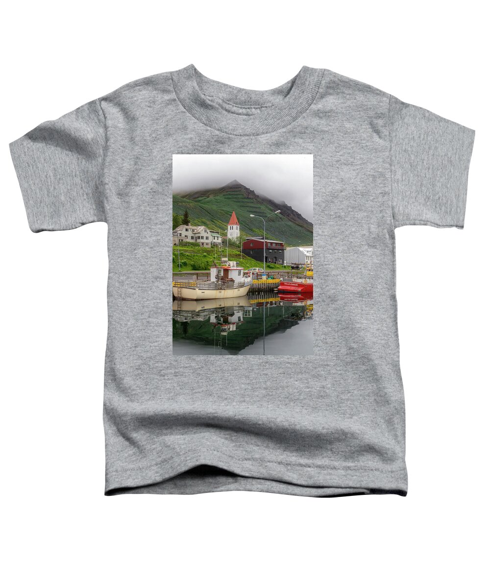 Iceland Toddler T-Shirt featuring the photograph Siglufjorour, Iceland by Tom Singleton