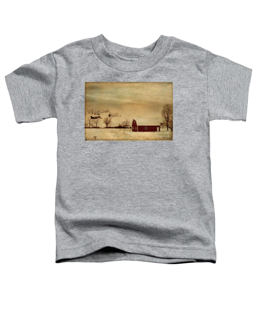 Christmas Toddler T-Shirt featuring the digital art Silent Morning by Chris Armytage