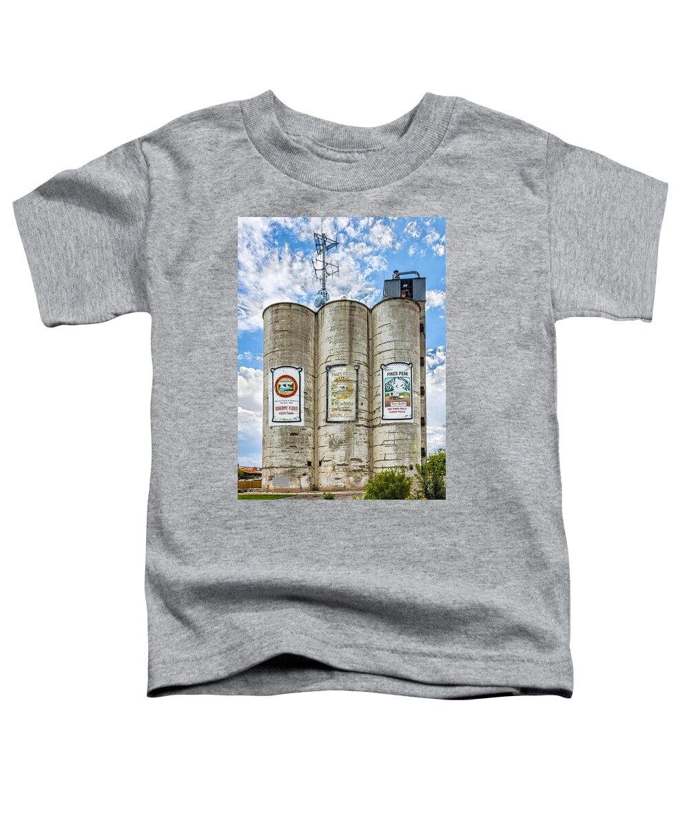 Buildings Toddler T-Shirt featuring the photograph Silos by Jim Thompson