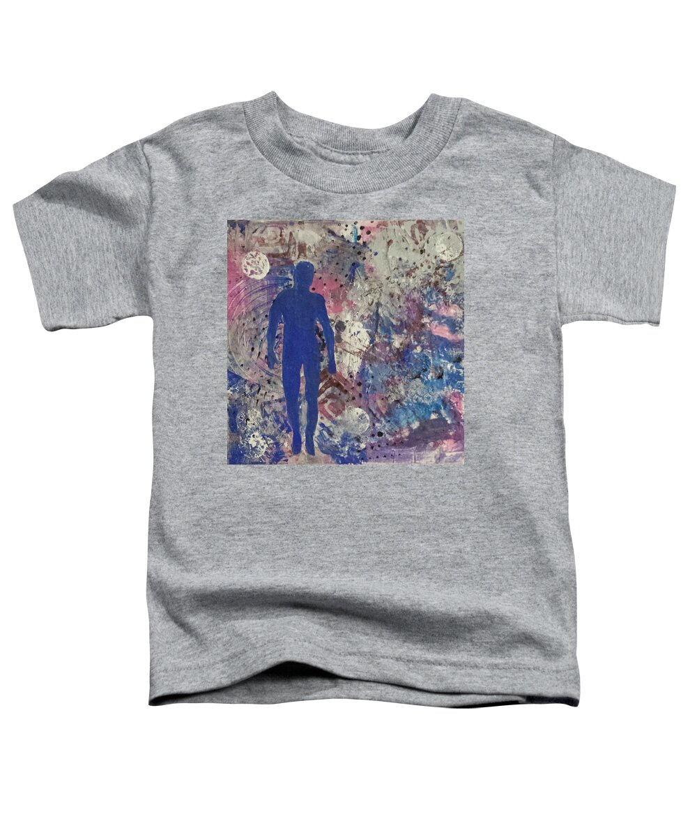 Abstract Toddler T-Shirt featuring the painting Silouette 2 by Elise Boam