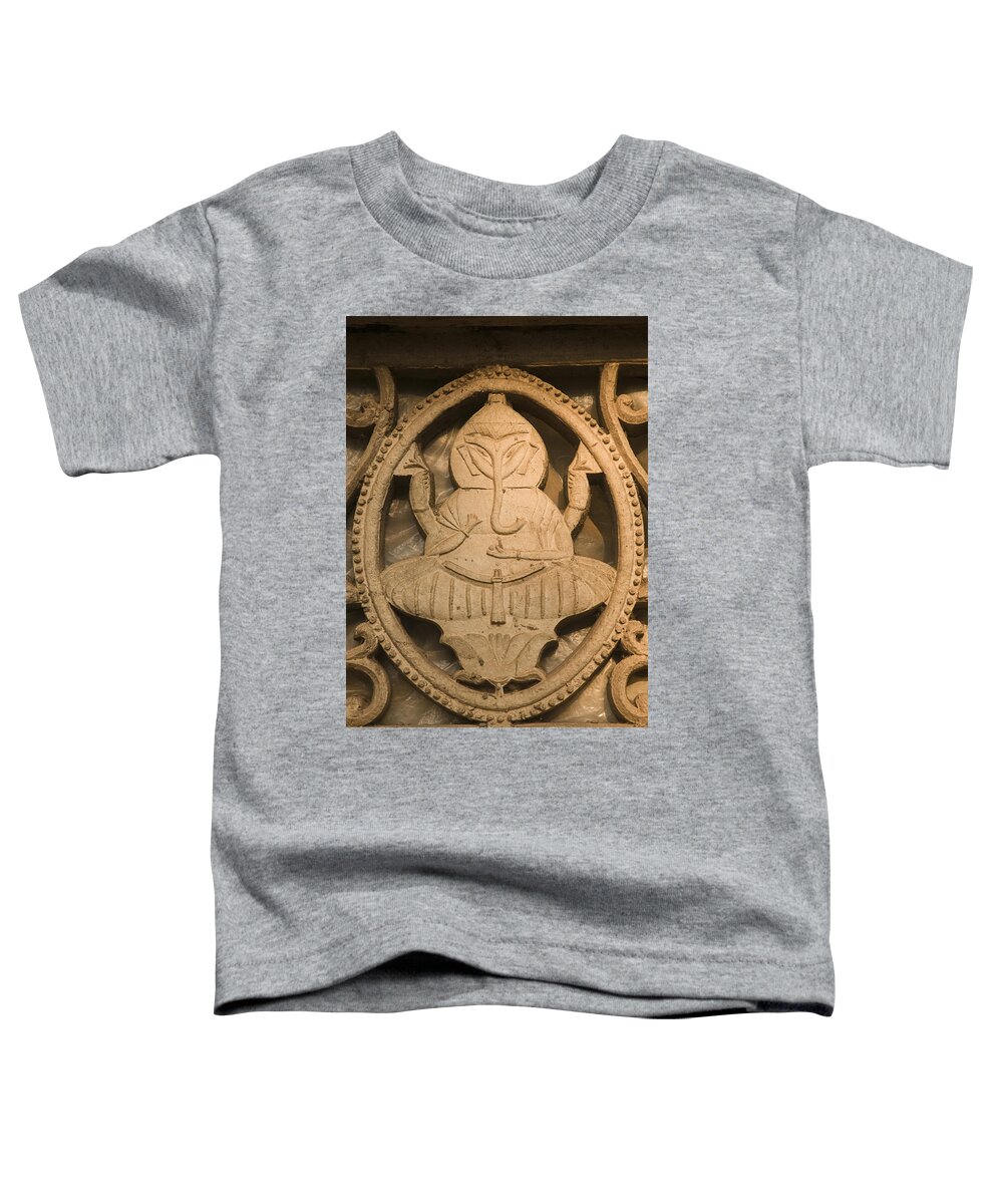 Hindu Toddler T-Shirt featuring the photograph SKN 2046 Hindu God Lord Ganesh by Sunil Kapadia