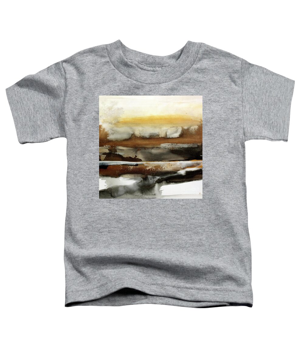 Original Watercolors Toddler T-Shirt featuring the painting Sky Glow by Chris Paschke