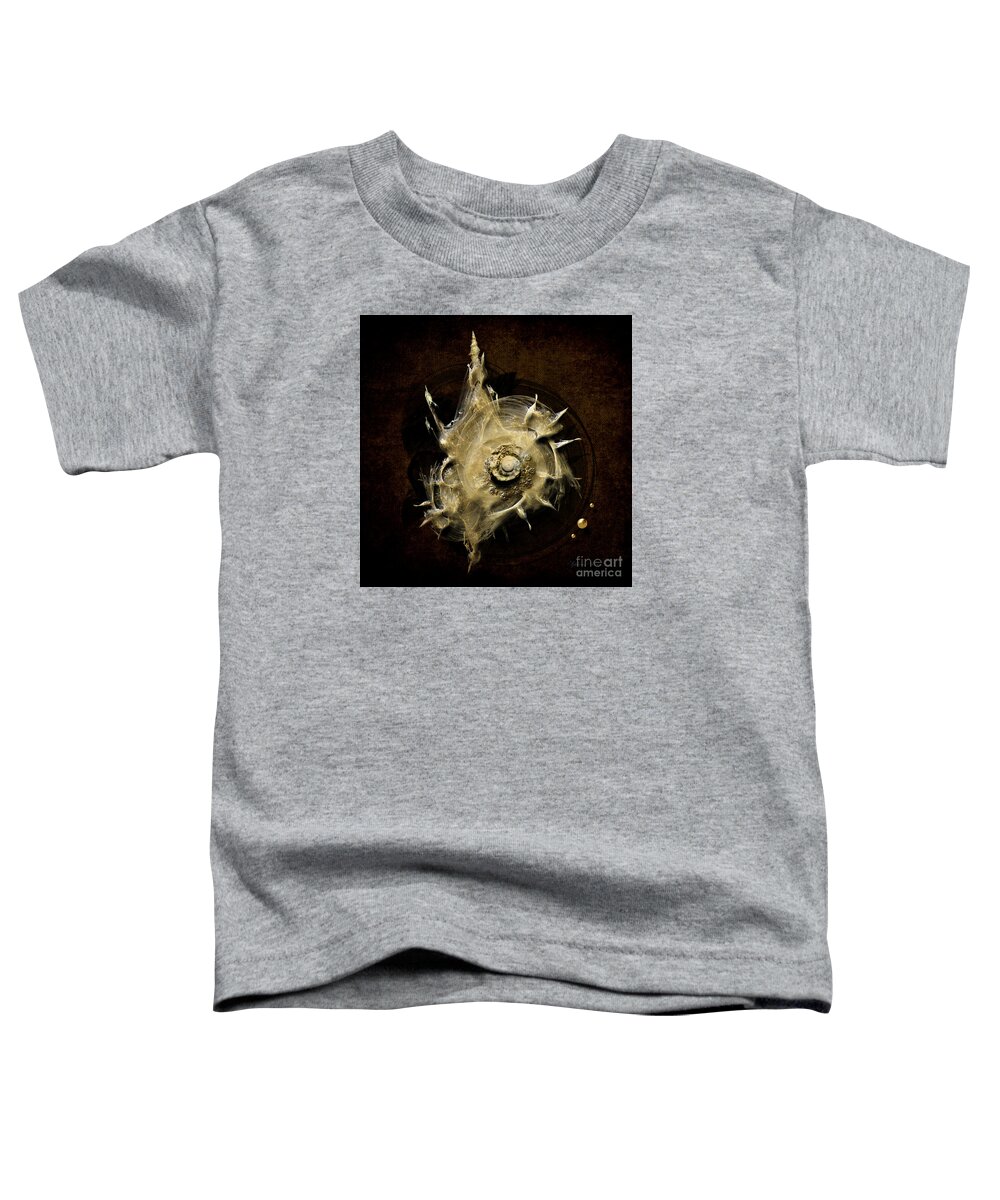 Shell Toddler T-Shirt featuring the painting Sea shell by Alexa Szlavics