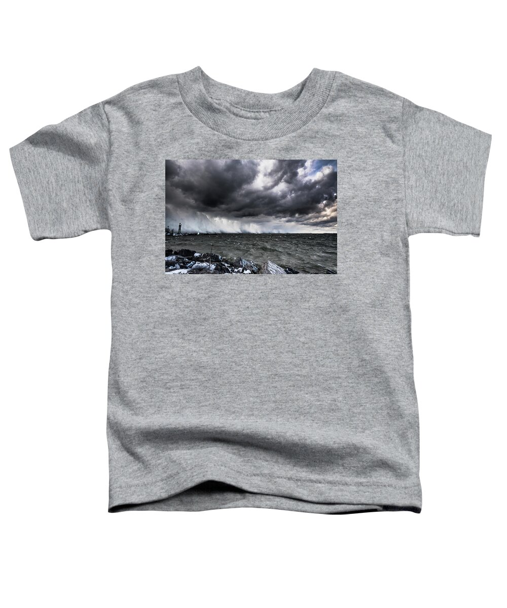 Snowvember Toddler T-Shirt featuring the photograph Snowvember by Dave Niedbala