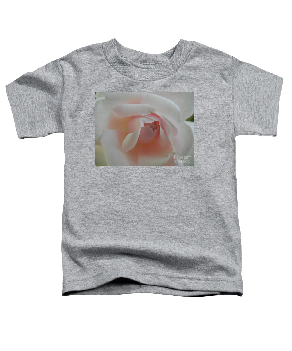 Rose Toddler T-Shirt featuring the photograph Soft pink rose by Jim And Emily Bush
