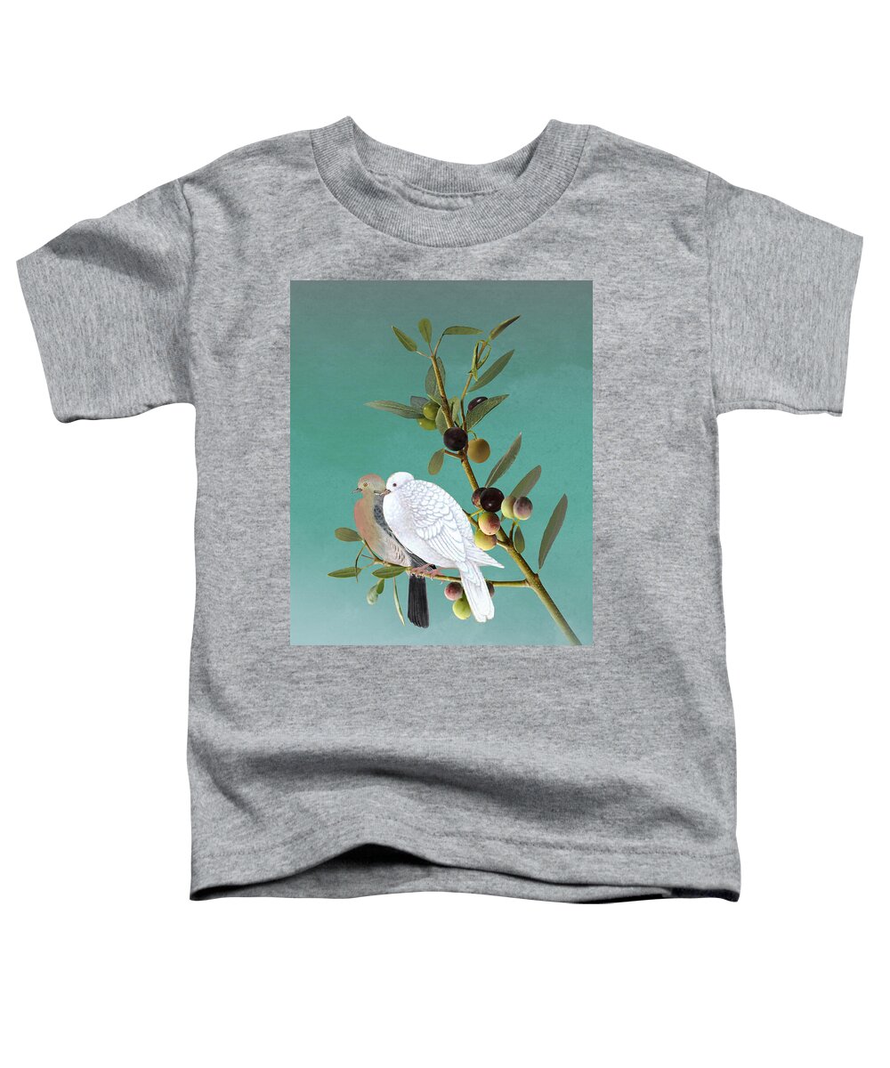 Dove Toddler T-Shirt featuring the digital art Sojourn Of The Dove by M Spadecaller