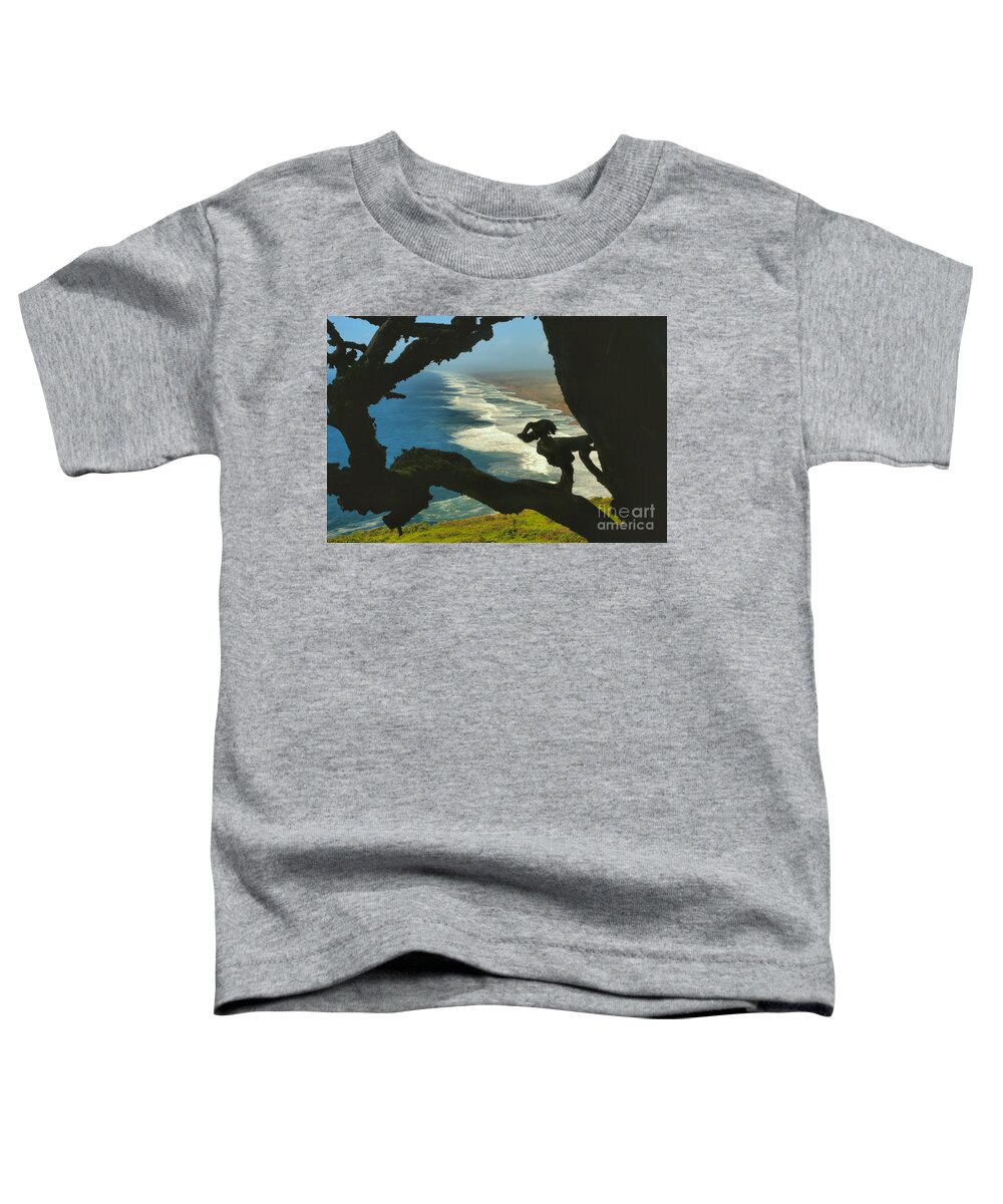 Point Reyes Toddler T-Shirt featuring the photograph South Beach Demon by Adam Jewell