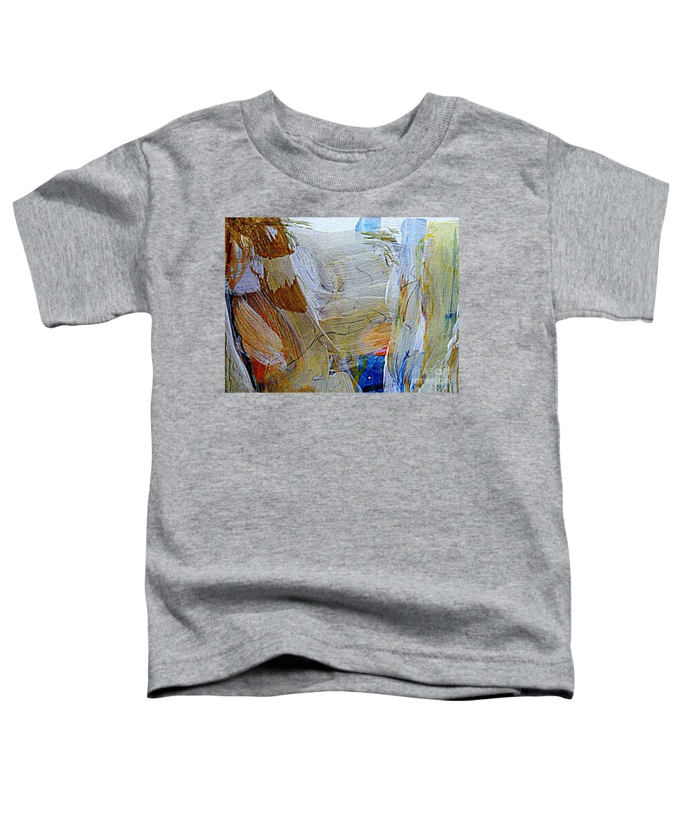 Abstract Gouache And Tempera Painting Toddler T-Shirt featuring the painting North Dakota by Nancy Kane Chapman
