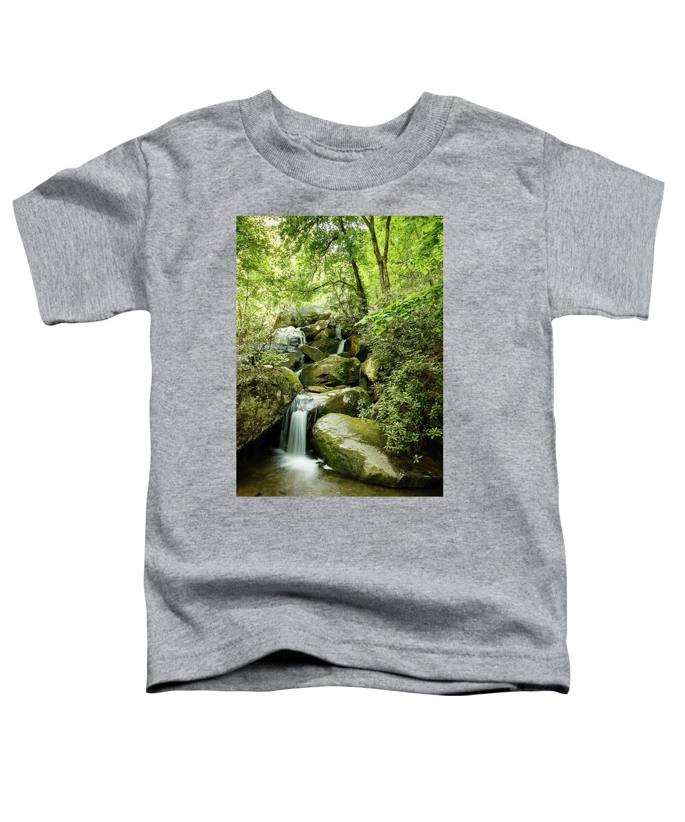 North Carolina Toddler T-Shirt featuring the photograph South Mountains Rest Stop - A Portrait View by Joni Eskridge