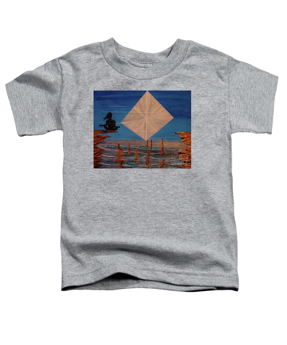 Shine On You Crazy Diamond Toddler T-Shirt featuring the painting Soycd by Stuart Engel