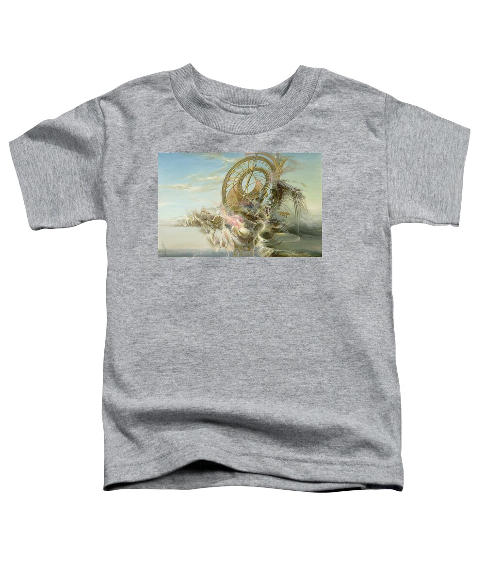 Sergey Gusarin Toddler T-Shirt featuring the painting Spiral of Time by Sergey Gusarin