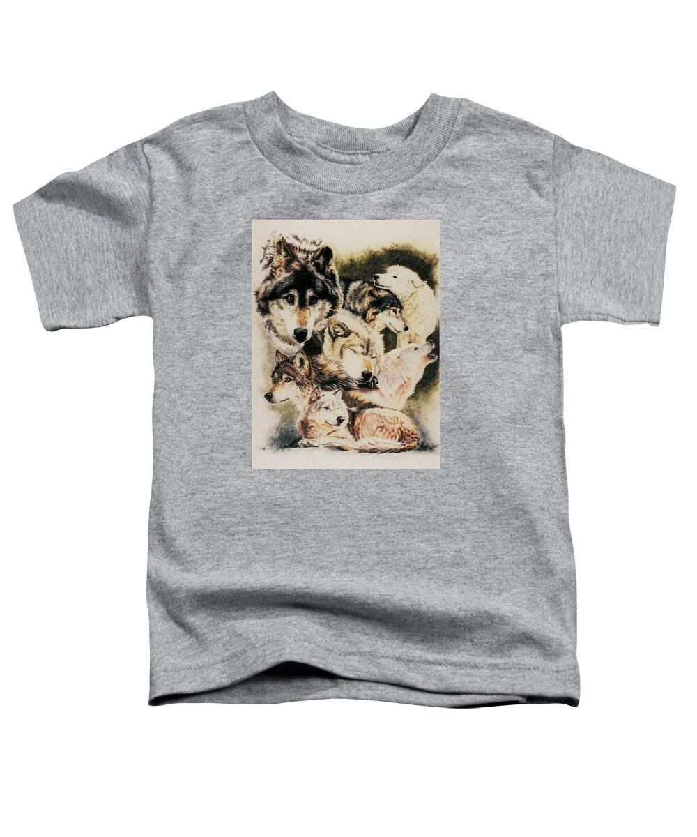 Canine Toddler T-Shirt featuring the pastel Spirit Catcher by Barbara Keith