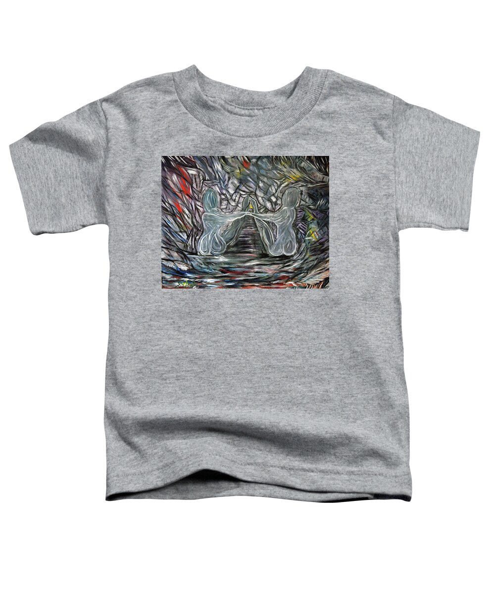 Spirit Toddler T-Shirt featuring the painting Spirit to Woman by Suzanne Surber