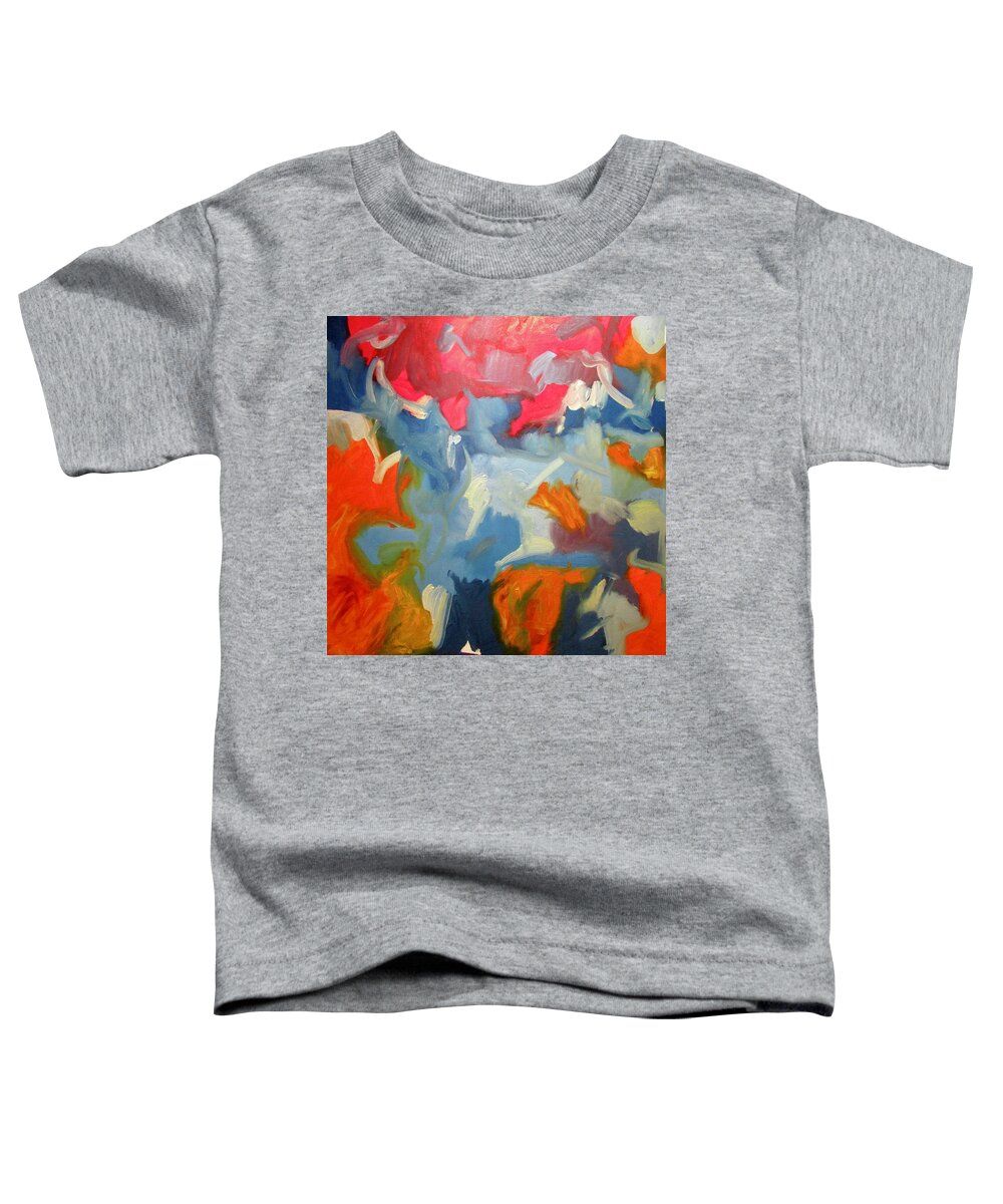Abstract Toddler T-Shirt featuring the painting Split Second by Steven Miller
