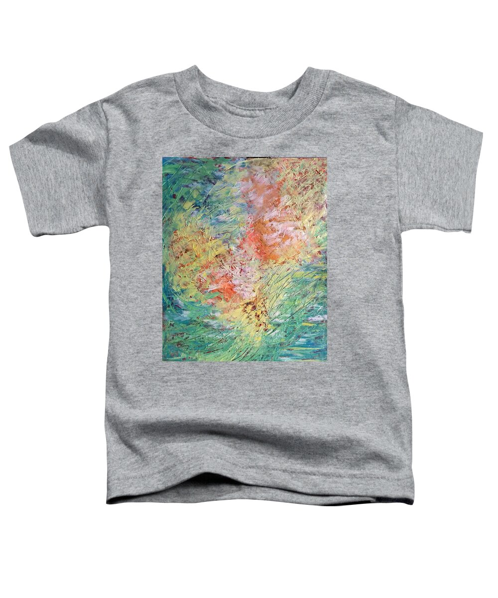 Abstract Toddler T-Shirt featuring the painting Spring Ecstasy by Nicolas Bouteneff
